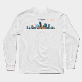 Manchester City Skyline Long Sleeve T-Shirt